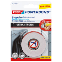 tesa Powerbond Montageband Ultra Strong, 19 mm x 5,0 m
