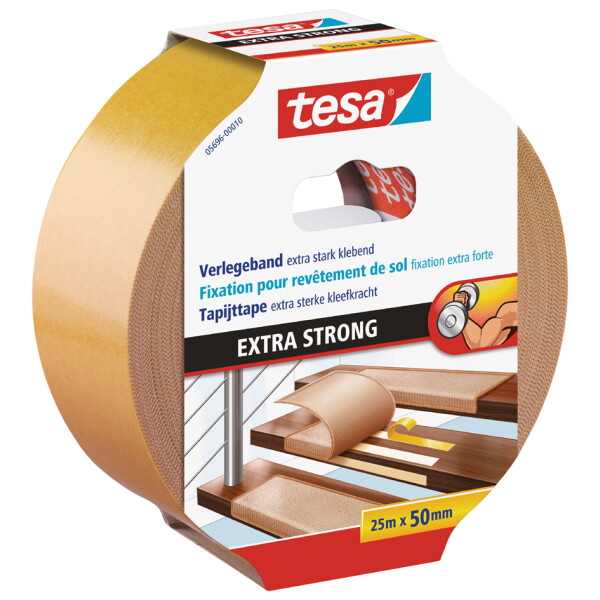 tesa Verlegeband extra stark klebend, braun, 50 mm x 10 m
