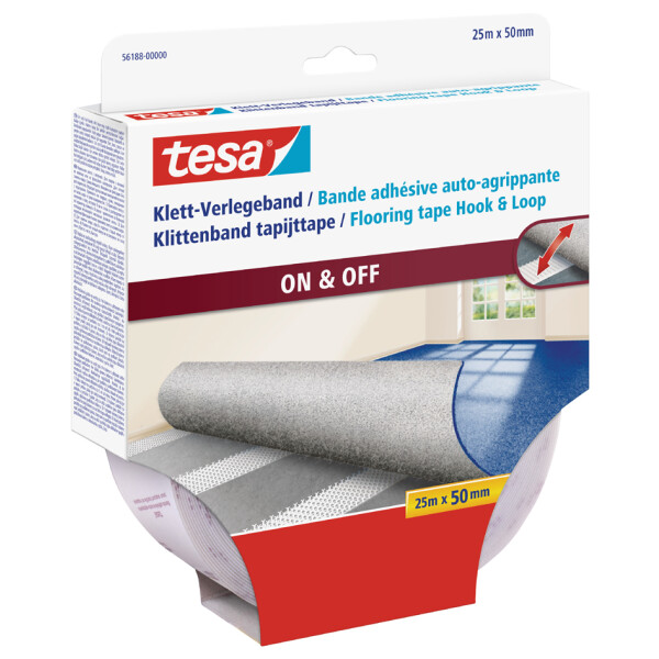 tesa Klett-Verlegeband, 50 mm x 25 m