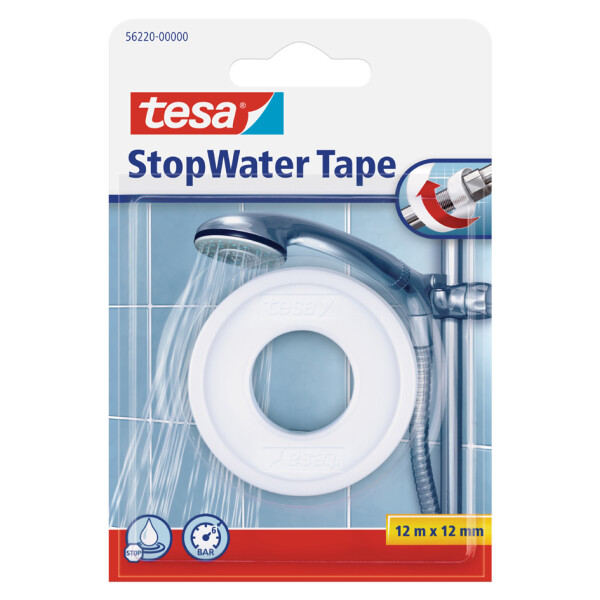 tesa Dichtungsband "StopWater", 12 mm x 12 m, weiß