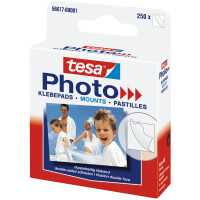 tesa Photo Foto-Klebepads, weiß, beidseitig klebend