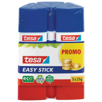tesa ecoLogo Easy Stick Klebestift, Promo-Pack 3 x 25 g