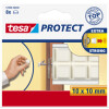 tesa Protect Schutzpuffer, quadratisch, 10 x 10 mm, weiß