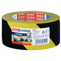 tesa Signal Markierungs- und Warnklebeband Premium, rot weiß