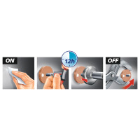 tesa Powerbutton Haken Universal small, chrom