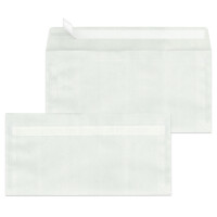 MAILmedia Briefumschlag DIN lang, weiß-transparent