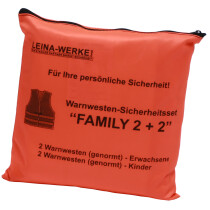 LEINA Pannenwesten Warnwesten-Set "Family 2+2",...