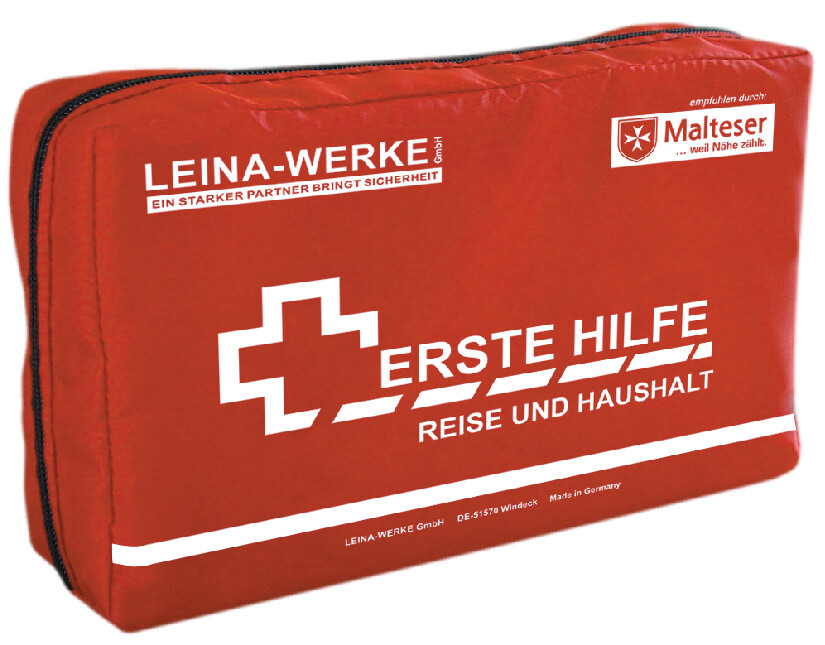 LEINA Erste-Hilfe Verbandkasten Kunststoff mit Aufdruck, Type II