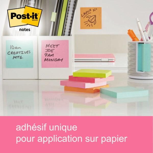 Post-it Haftnotizen notes, 76 x 76 mm, orange