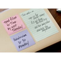 Post-it Haftnotizen Recycling notes, 127 x 76 mm, mehrfarbig