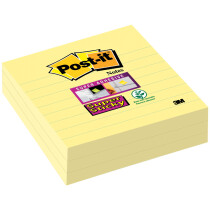 Post-it Haftnotizen Super Sticky Notes, 101 x 101 mm, gelb