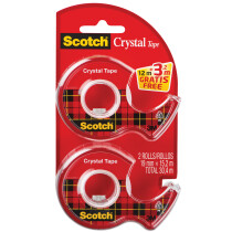 Scotch Handabroller Crystal, transparent, Vorteilspack