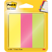 Post-it Pagemarker aus Papier, 15 x 50 mm, Neonfarben