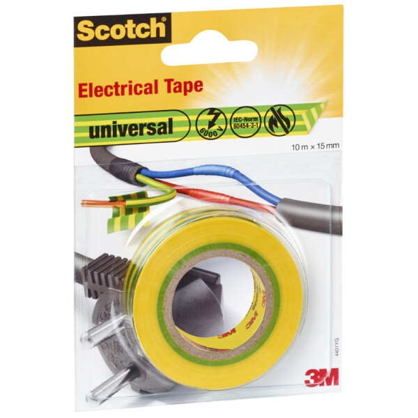 Scotch Isolierband universal, 15 mm x 10 m, rot