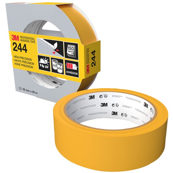 3M Malerabdeckband 244 Gold, 18 mm x 50 m