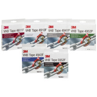 3M VHB Hochleistungsklebeband 4611F, 19 mm x 3 m, grau
