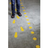 DURABLE Bodenmarkierungsform "Fuß", selbstklebend, gelb