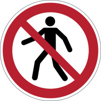 DURABLE Verbotskennzeichen Fußgänger verboten,...