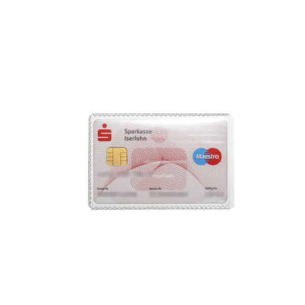 DURABLE Ausweish&uuml;lle, aus PP, 54 x 86 mm, transparent