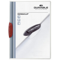 DURABLE Klemmhefter SWINGCLIP, DIN A4, Clip purpur rot