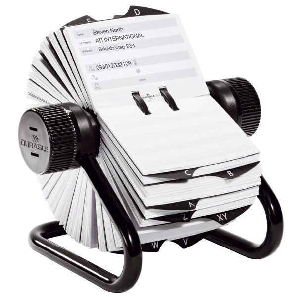 DURABLE Adresskartei TELINDEX, schwarz