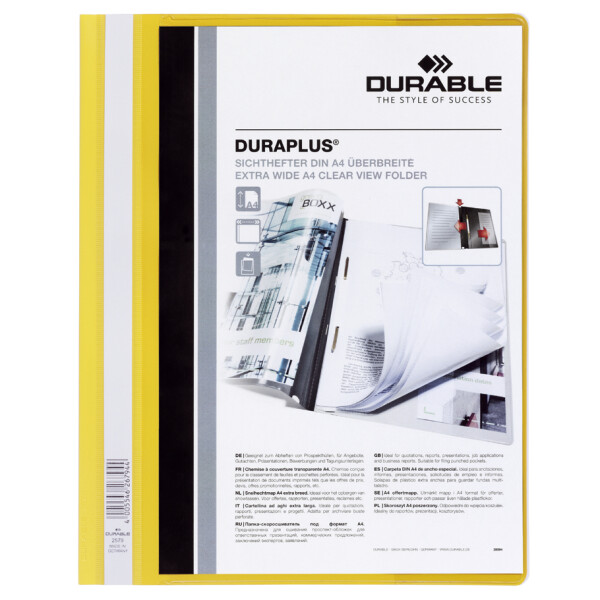 DURABLE Schnellhefter DURAPLUS, DIN A4, dunkelblau