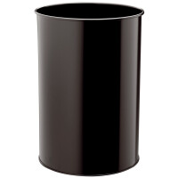 DURABLE Papierkorb METALL, rund, 30 Liter, schwarz