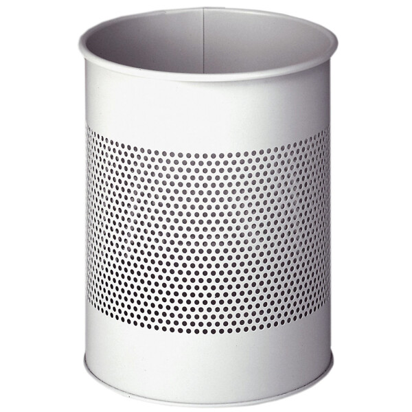DURABLE Papierkorb METALL, rund, 15 Liter, grau