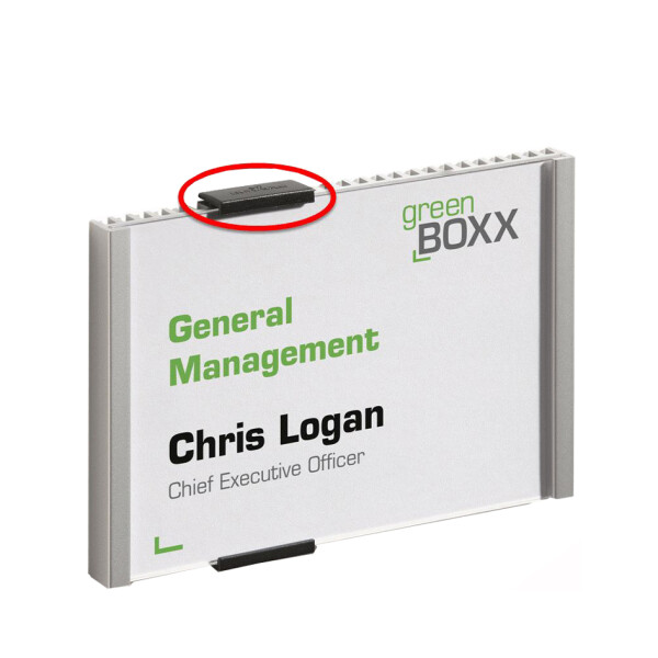 DURABLE Kappen INFO SIGN REFILL, schwarz