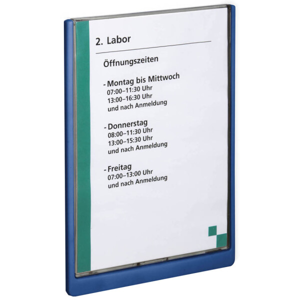 DURABLE Türschild CLICK SIGN, DIN A4, dunkelblau