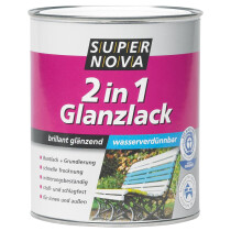 SUPER NOVA Glanzlack 2in1, nussbraun, 375 ml