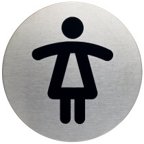 DURABLE Piktogramm "WC Damen & Herren", Durchmesser: 83 mm
