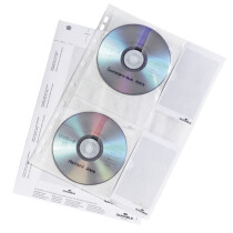 DURABLE CD- DVD-Hülle COVER S, für 2 CDs, PP,...
