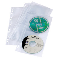 DURABLE CD- DVD-Hülle COVER LIGHT M, für 4 CDs,...