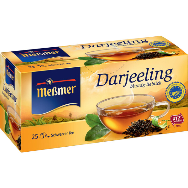 Meßmer Schwarzer Tee "Darjeeling", 25er Packung
