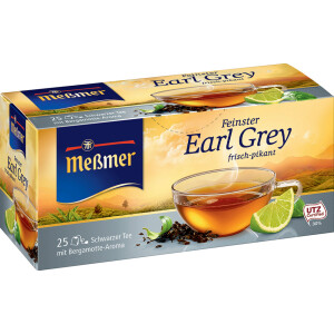 Meßmer Schwarzer Tee "Earl Grey", 25er Packung