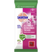 SAGROTAN Allzweck-Reinigungstücher Granatapfel &...