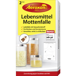Aeroxon Lebensmittel-Mottenfalle, 2er Set