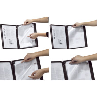 DURABLE Sichttafel FUNCTION, DIN A4, transparent, Tab: rot