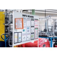 DURABLE Sichttafelsystem VARIO MAGNET WALL 5 Set, dunkelblau