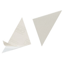 DURABLE Dreieck-Selbstklebetaschen CORNERFIX, 140 x 140 mm