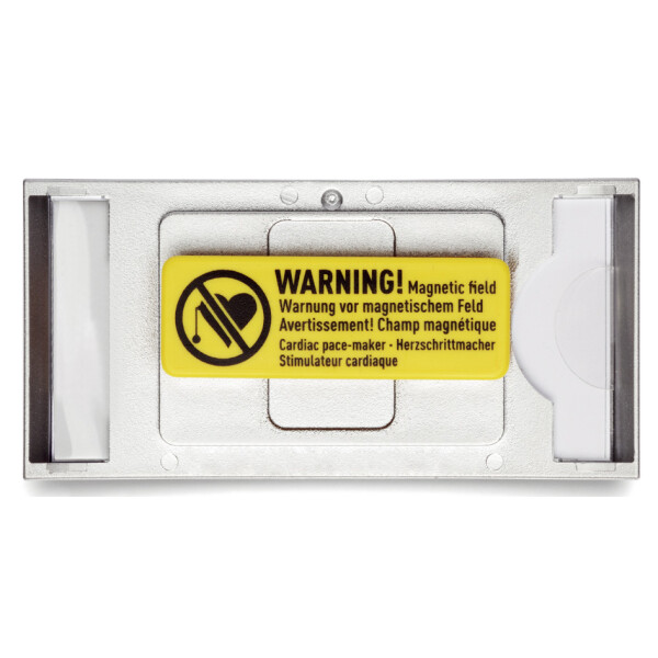 DURABLE Namensschild CLASSIC, mit Magnet, 74 x 34 mm, silber