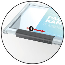 DURABLE Ausweishalter PUSHBOX TRIO, transparent
