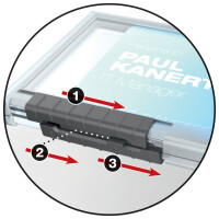 DURABLE Ausweishalter PUSHBOX TRIO, transparent