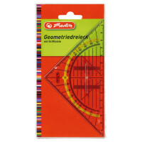 herlitz Geometriedreieck mit Griffleiste, Hypotenuse: 160 mm