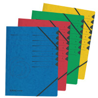herlitz Ordnungsmappe easyorga, A4, Karton, 12 Fächer, blau