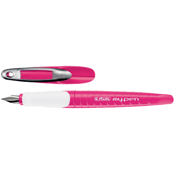 herlitz Füllhalter my.pen, Federbreite: M, weiß schwarz