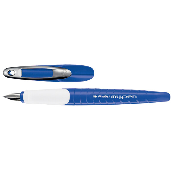 herlitz Füllhalter my.pen, Federbreite: M, weiß schwarz