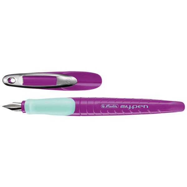 herlitz Füllhalter my.pen, Federbreite: M, weiß schwarz