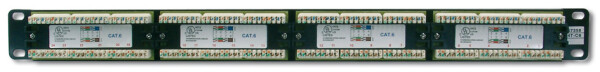 DIGITUS 19" Patch Panel Kat.6, Klasse E, 16 x RJ45, 1 HE